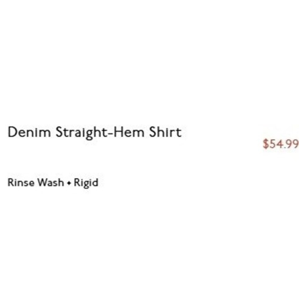 Madewell Womens Medium Blue Denim Straight Hem Shirt Rinse Wash Rigid NZ025 - Picture 2 of 10